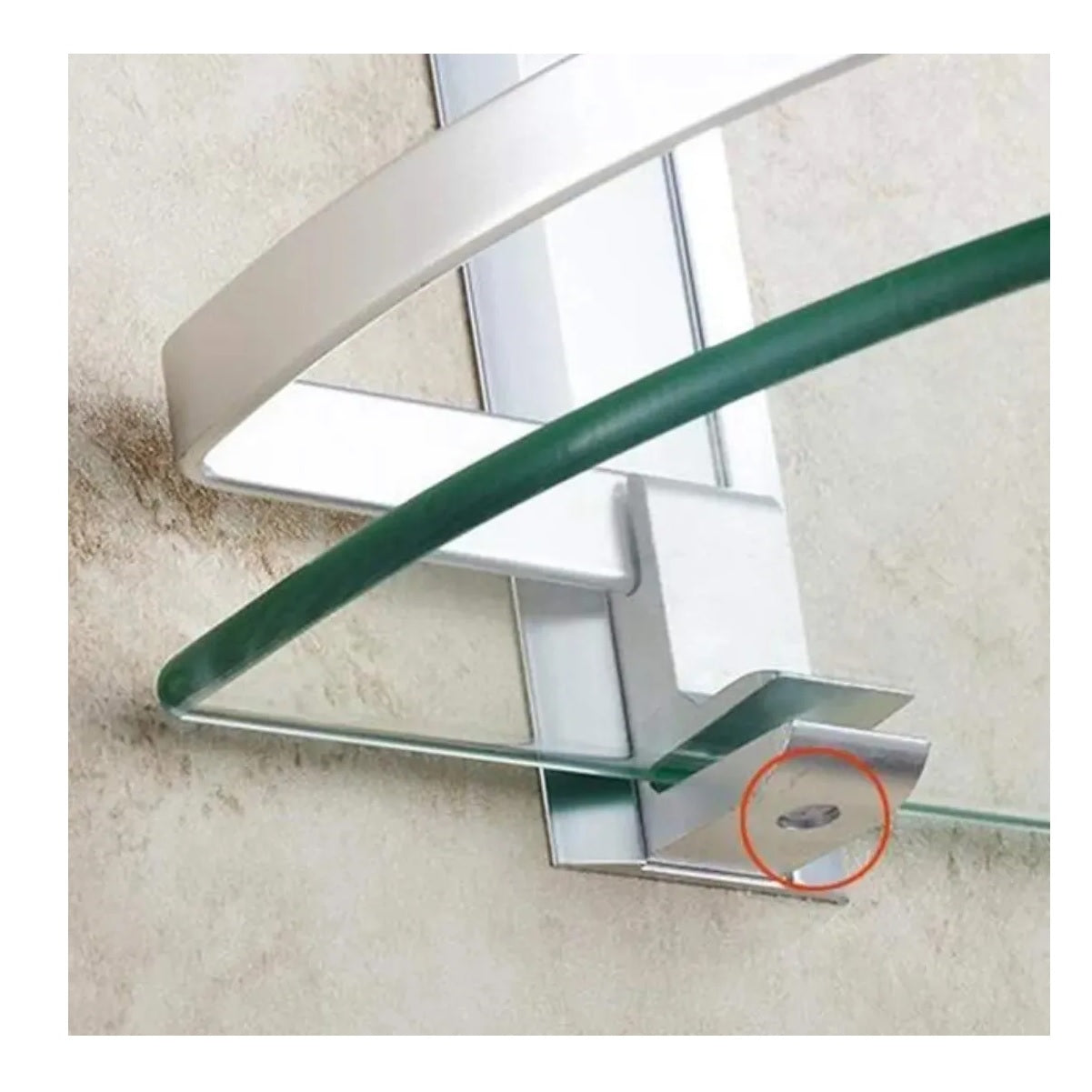 Esquinero Ducha Baño Organizador 3 Repisas Templado Aluminio