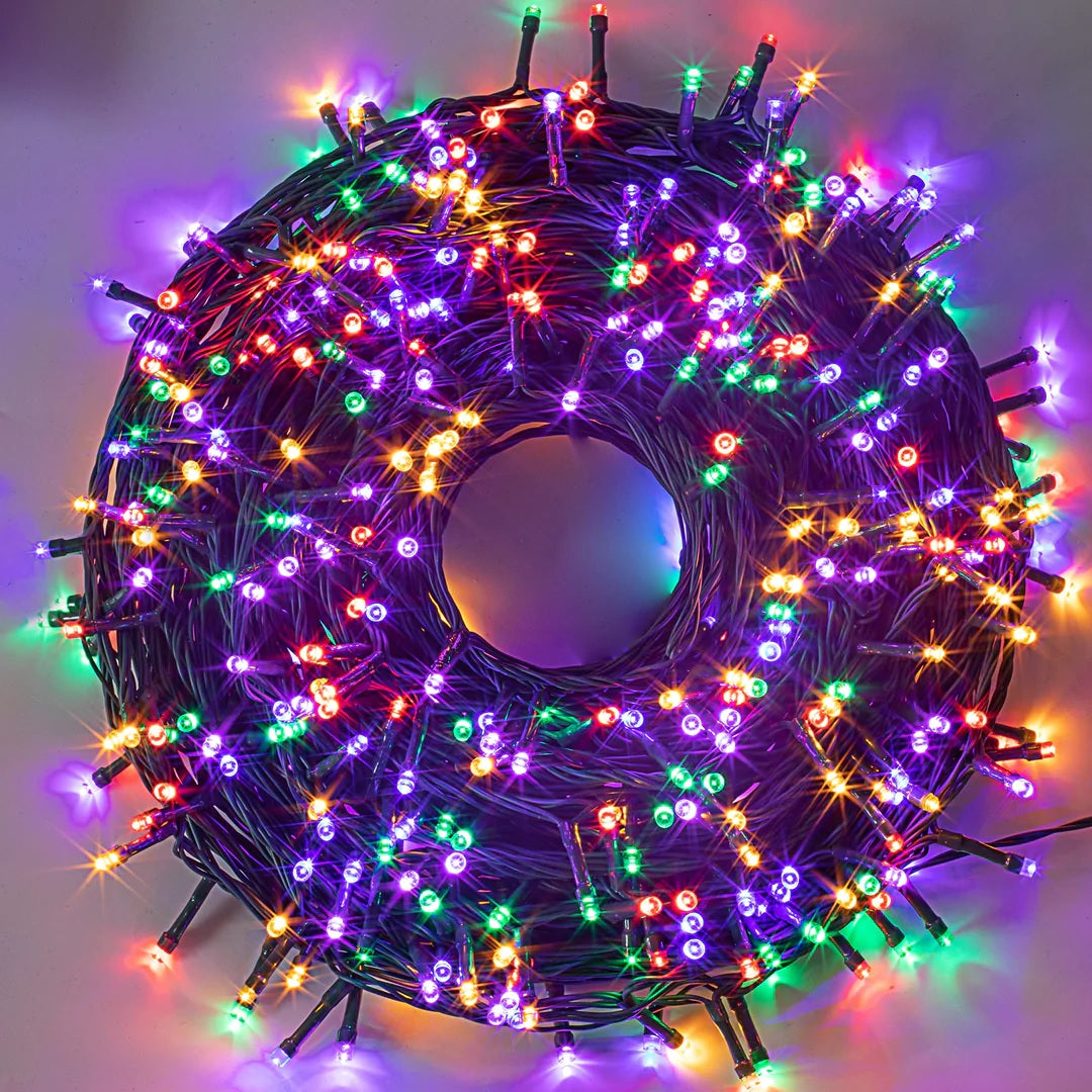 Luces Guirnalda Led MULTICOLOR 600 Luces 36 Metros Eventos Pascua Oferta