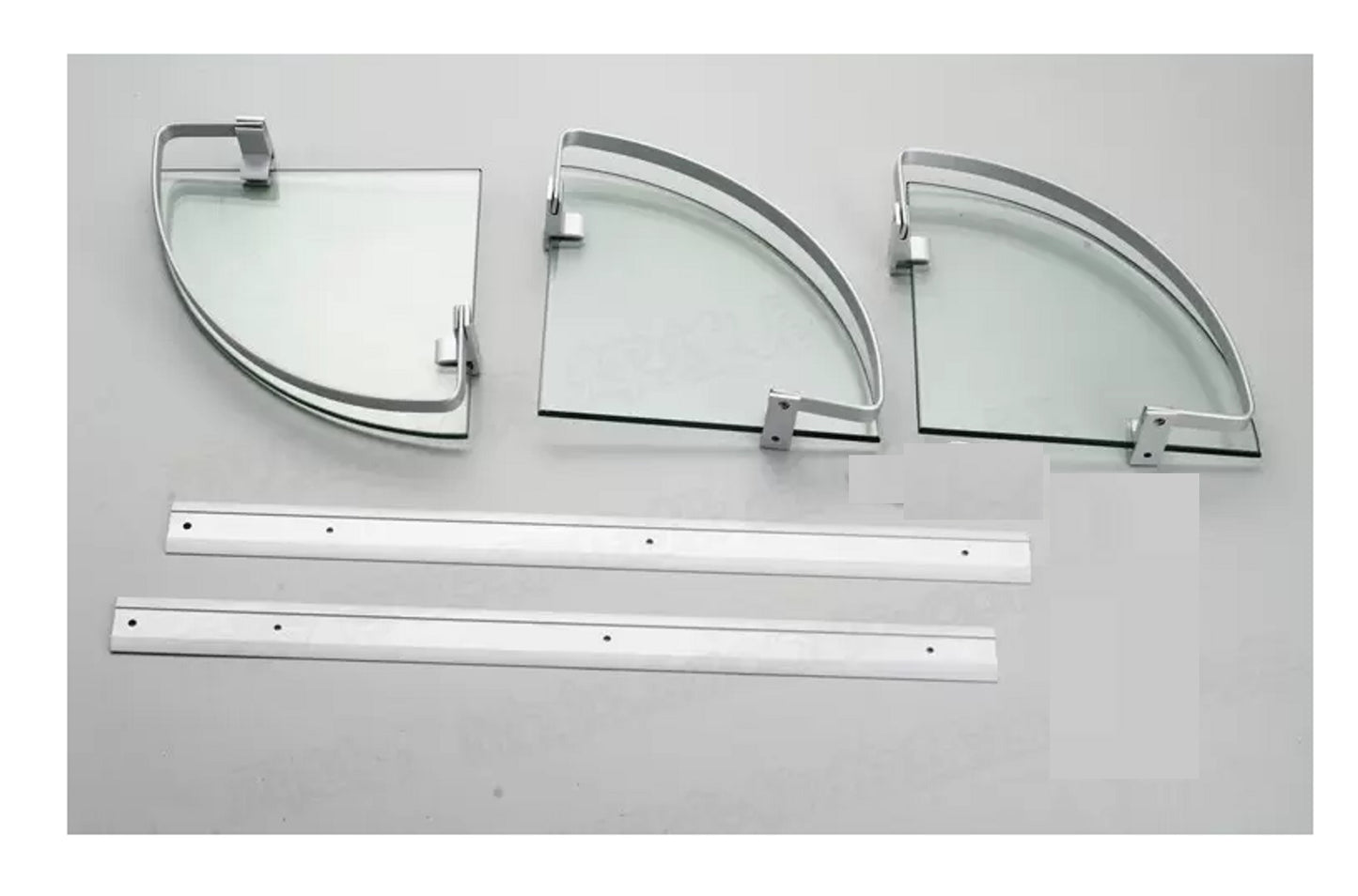Esquinero Ducha Baño Organizador 3 Repisas Templado Aluminio