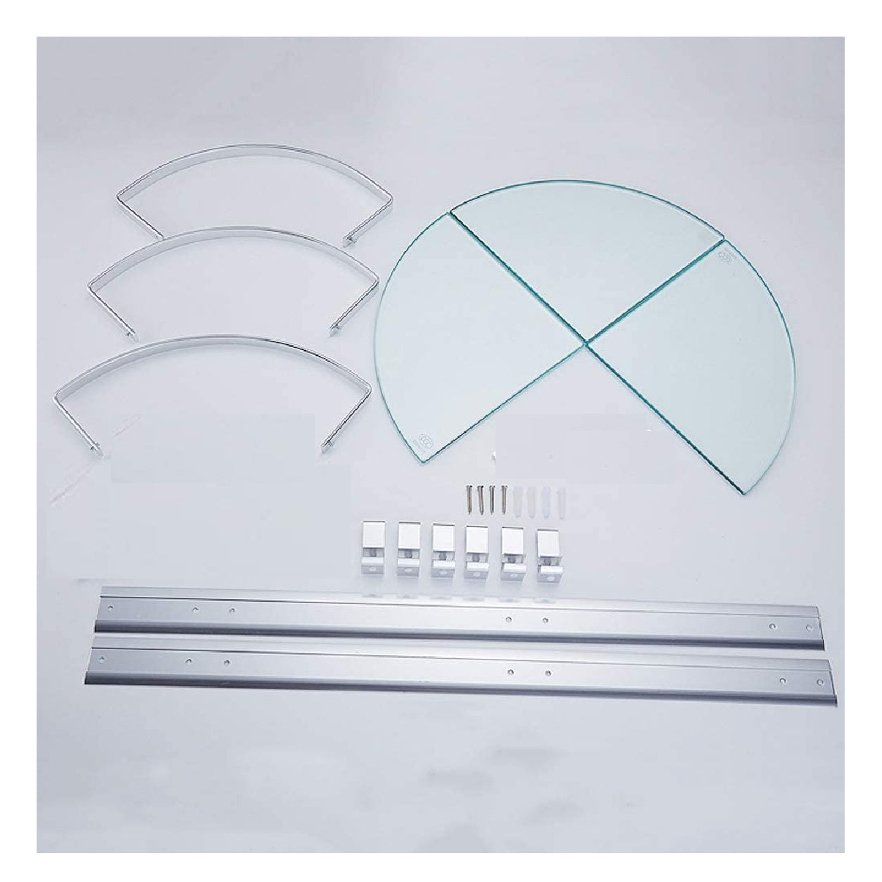 Esquinero Ducha Baño Organizador 3 Repisas Templado Aluminio