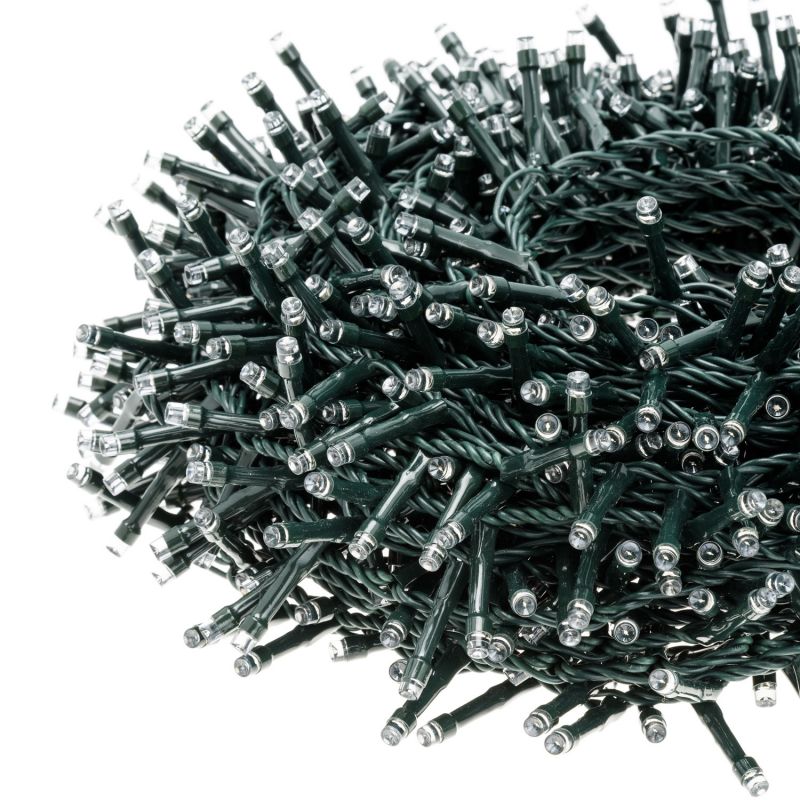 Luces Guirnalda Led BLANCO FRIO 600 Luces 36 Metros Eventos Pascua