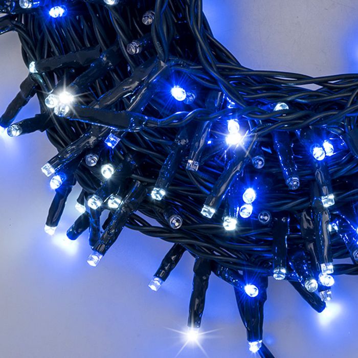Luces Guirnalda Led AZUL 600 Luces 36 Metros Eventos Pascua