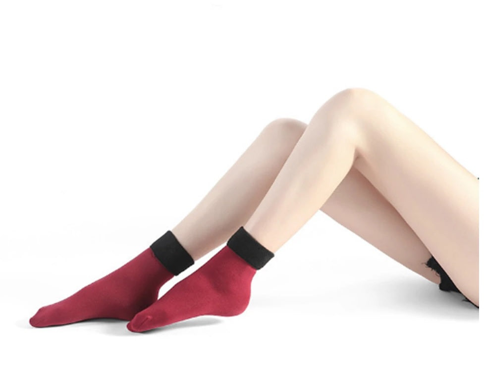 Calceta Térmica Mujer Calcetín Termico Forrada Docena 12 Pares