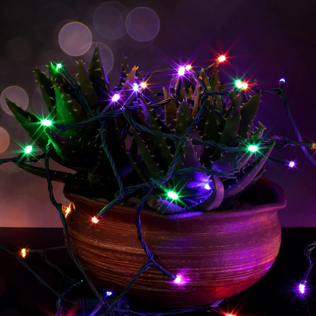 Luces Guirnalda Led MULTICOLOR 600 Luces 36 Metros Eventos Pascua Oferta