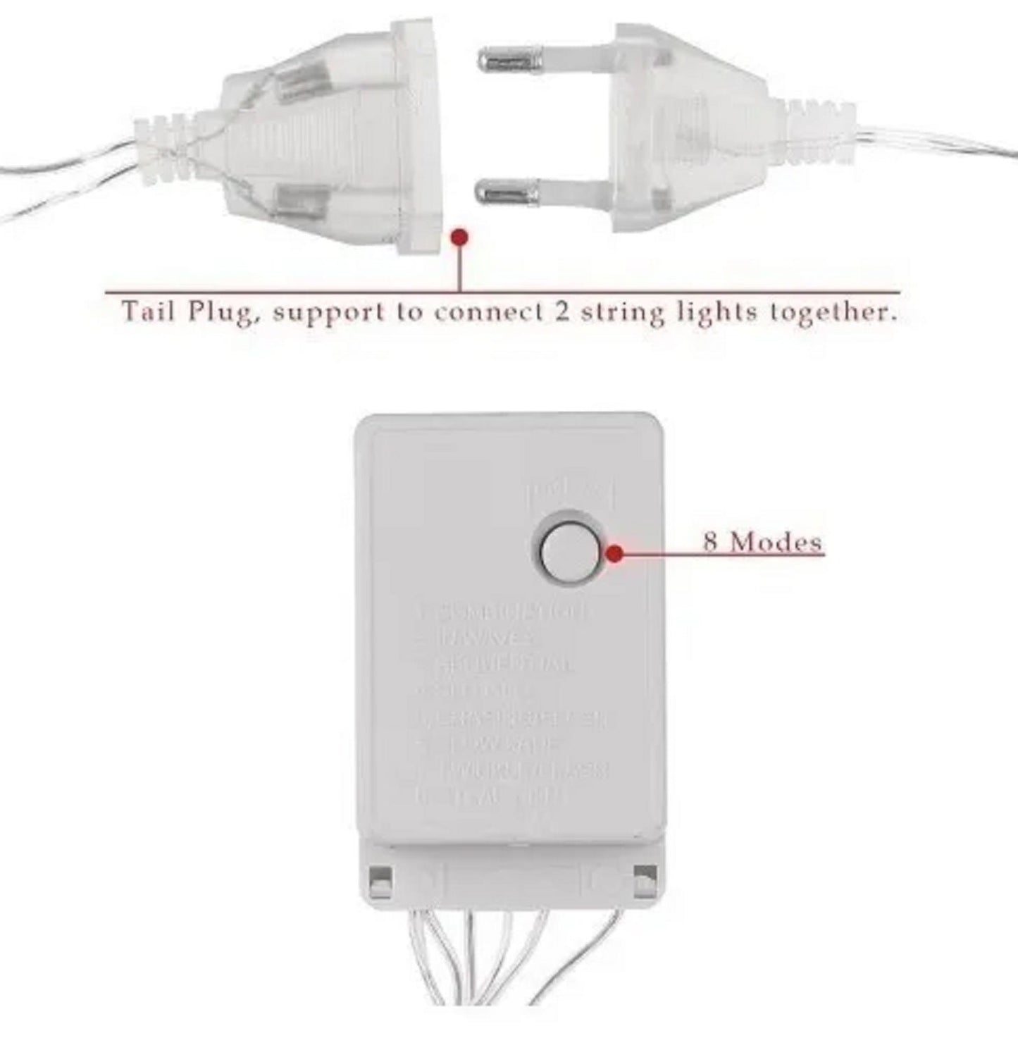 Cascada Led BLANCO CALIDO 400 Luces Cubren 7.4 Mts Decoracion Eventos Navidad Boda