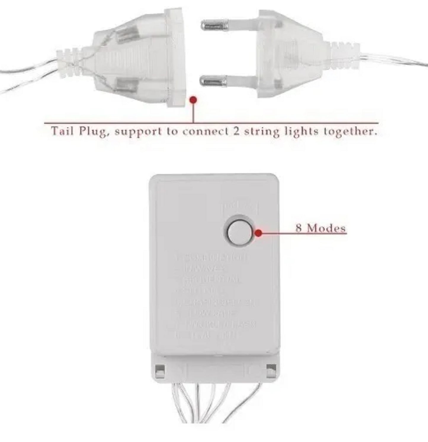 Cascada Malla Led Punta Estrella Cenefa Cubren 8.4 Mts Multicolor Eventos Navidad Boda