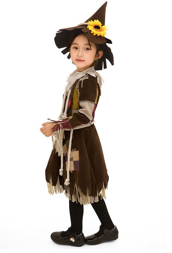 Disfraz Niña Espanta Pajaros Halloween Fiestas Eventos Oferta Tallas 4 a 14