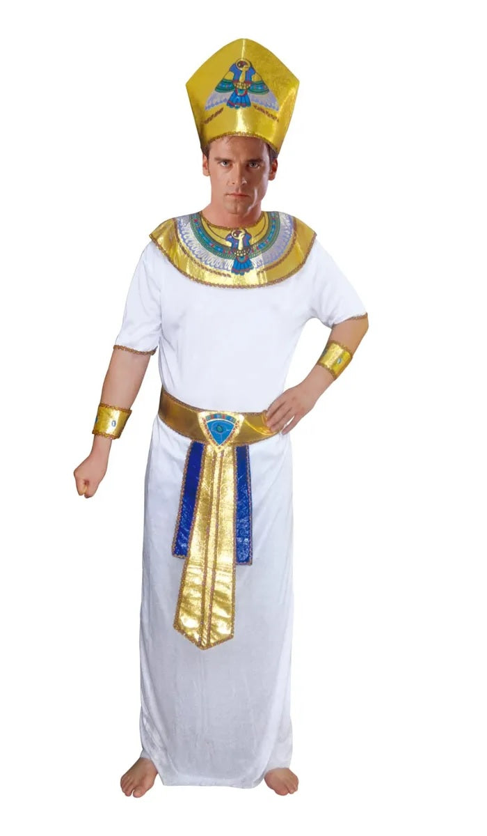Disfraz Egipcio Faraon Adulto Tallas S-M y L-XL Cosplay Halloween Egipcio