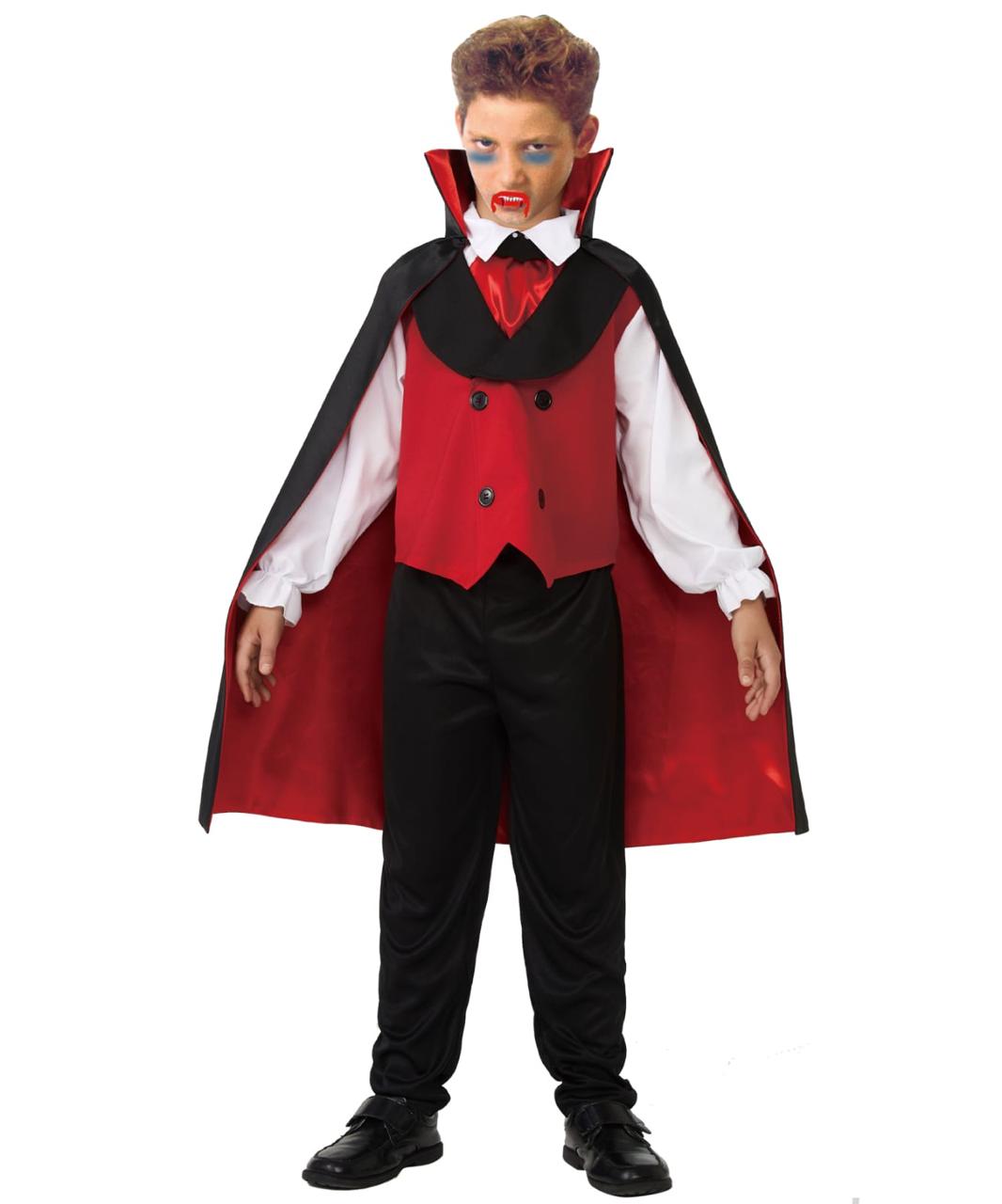 Disfraz Vampiro Dracula Niños Tallas 4 A 14 Halloween Eventos Cumpleaños Regalo Bla Bla Bla