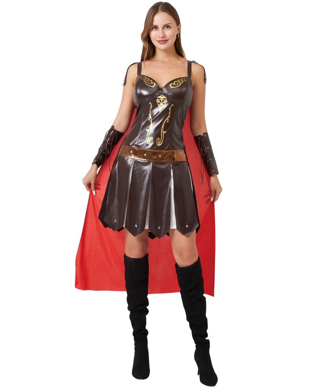 Disfraz Romana Gladiadora Guerrera Espartana Juvenil Mujer Halloween Tallas S A XL (copia)
