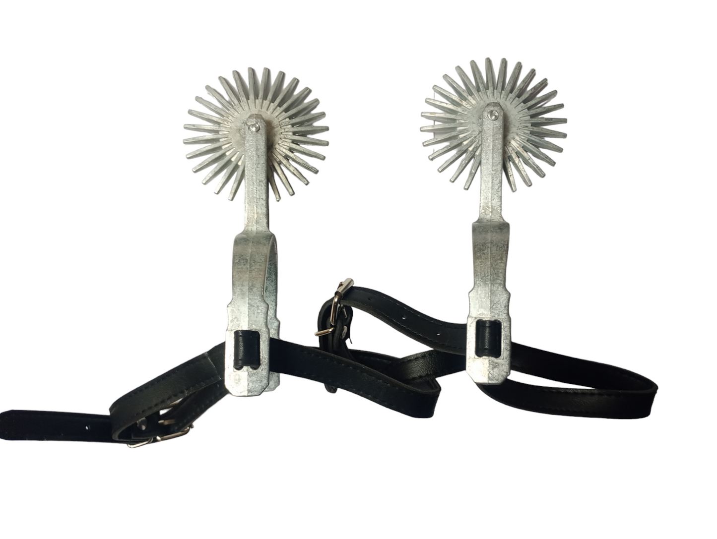 Espuela De HuasoChilena Juvenil Adulto Espuelas Metalicas Gruesas Zapatos Talla 39 al 45