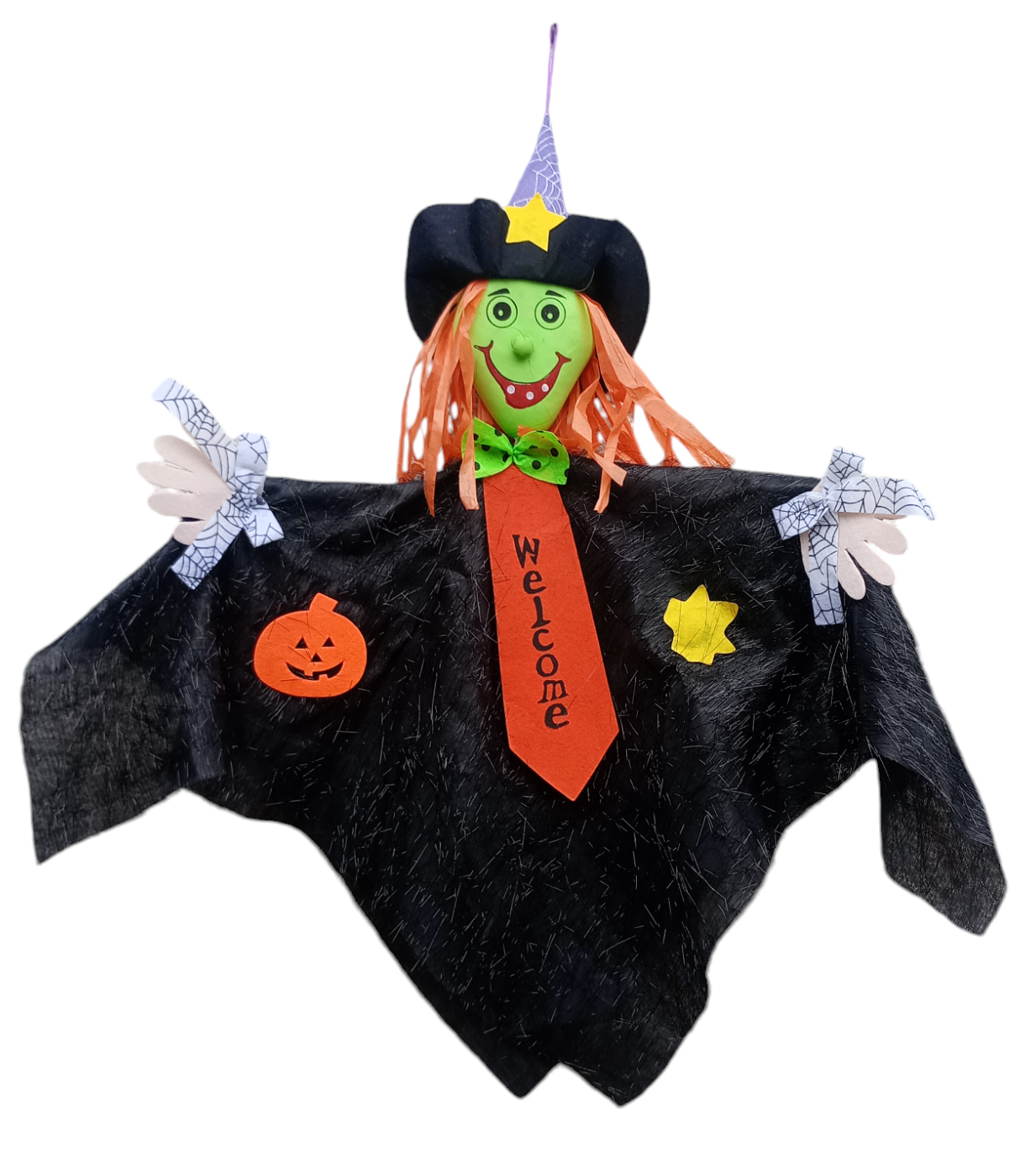 Decoracion Halloween Colgante Fantasma Bruja Calabaza 85cm