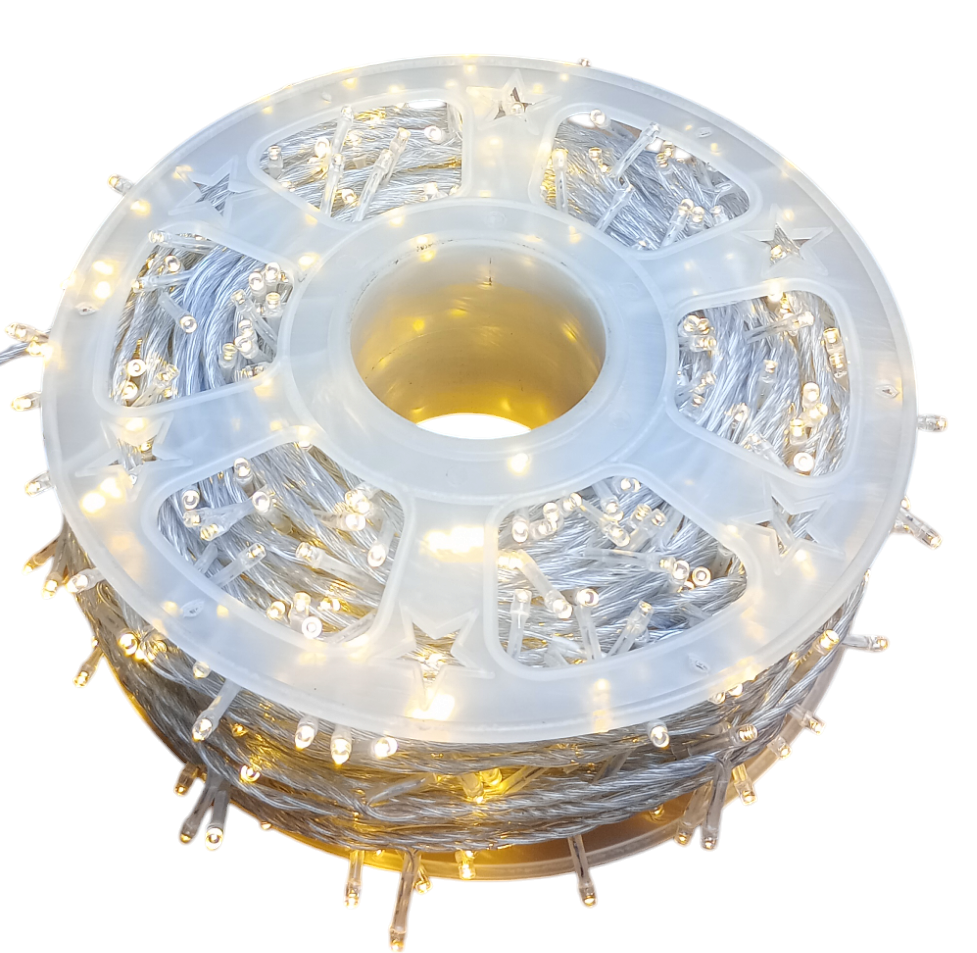 Rollo Guirnalda Led Cubre 100 Metros Eventos Boda Navidad CALIDO 1000 Luces Led