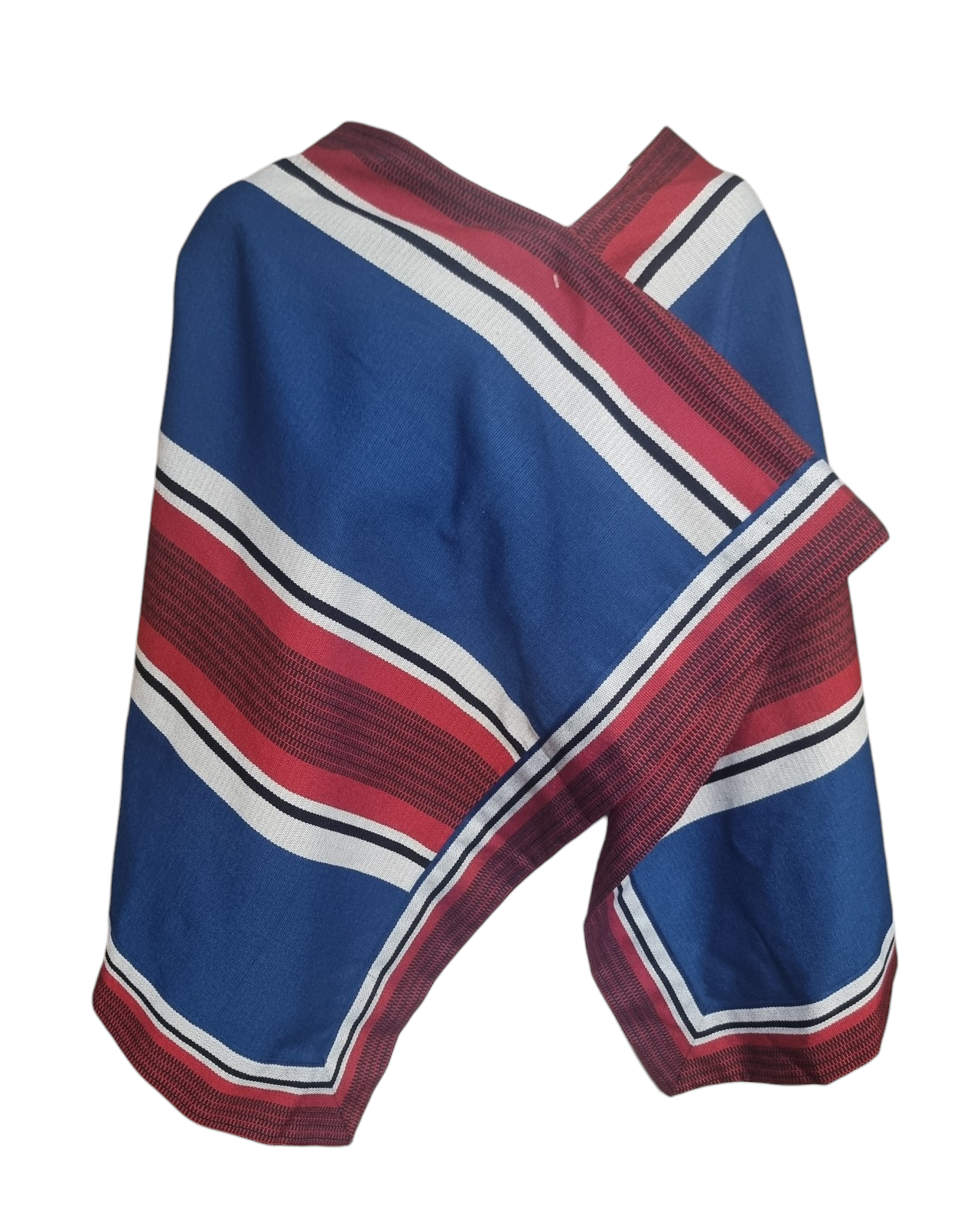 Manta Huaso Cueca Niño Juvenil 100 Cm X 70 Cm Niños Hasta 1.40 Cm Altura