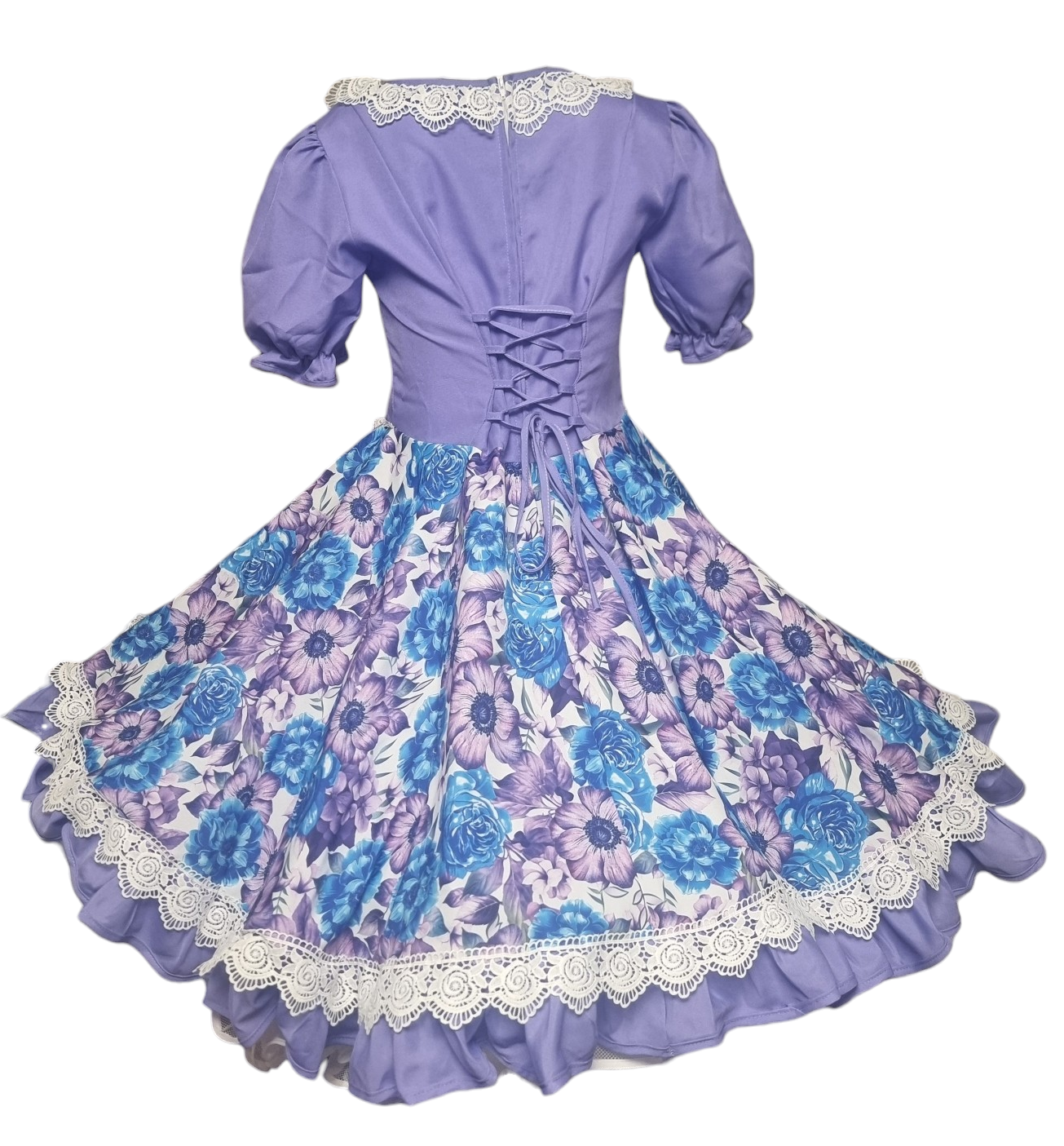 Vestido Huasa Lila China Cueca Juvenil Adulto Tallas S M L XL Y 2 XL Envio Gratis