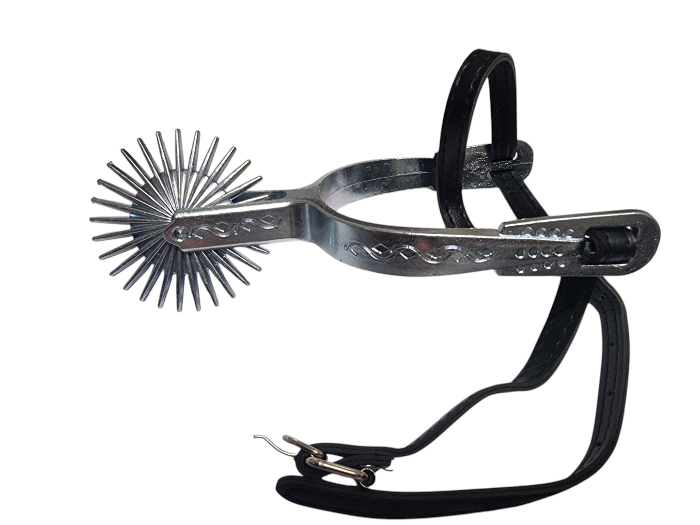 Espuela HuasoChilena Juvenil Adulto Espuelas Metalicas Con Diseño Zapatos Talla 37 al 43