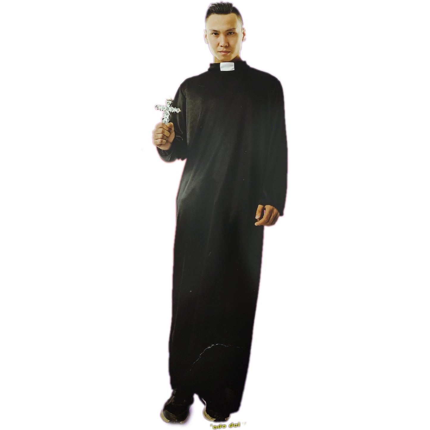 Disfraz Cura Padre Hombre Halloween Fiestas Eventos