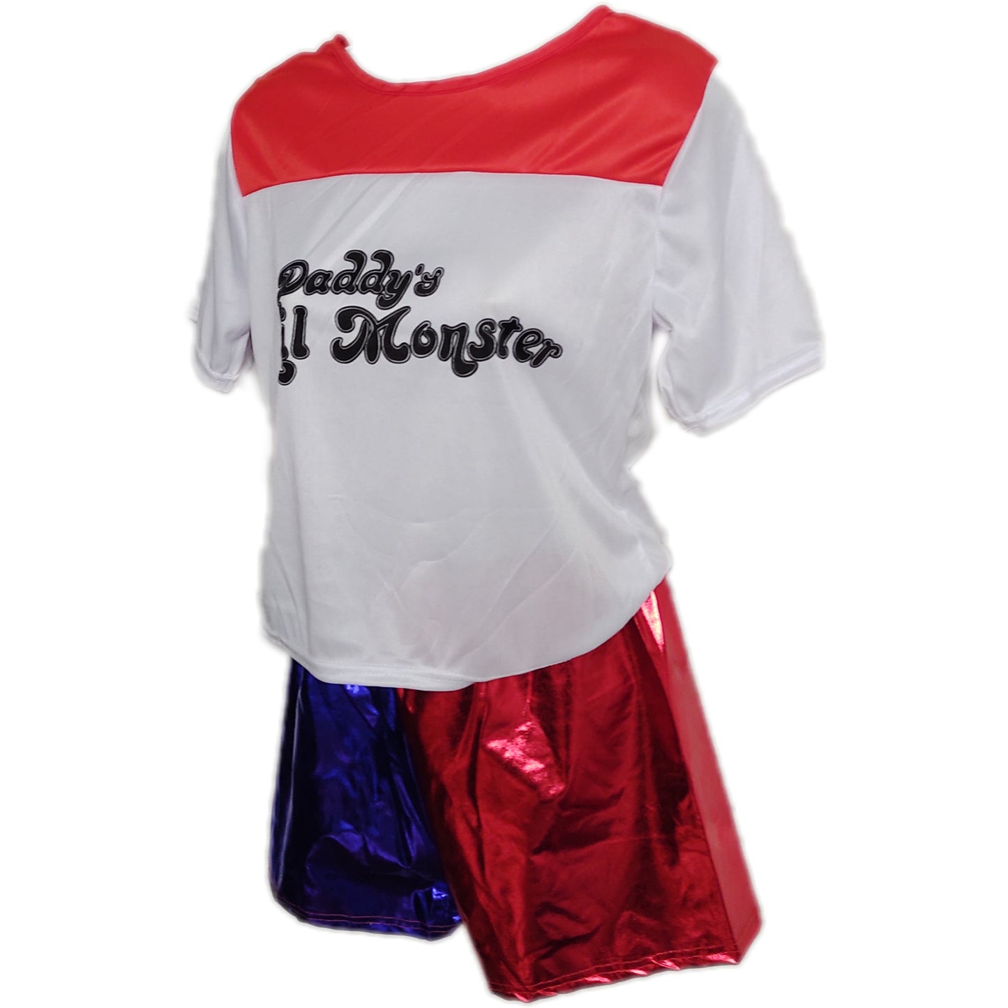 Disfraz Harley Quinn Disfraz Niña Inc. Chaqueta Estampada Peluca Pantalon Guante Polera Tallas 4 A 14, Halloween, Eventos Fiestas, Cosplay