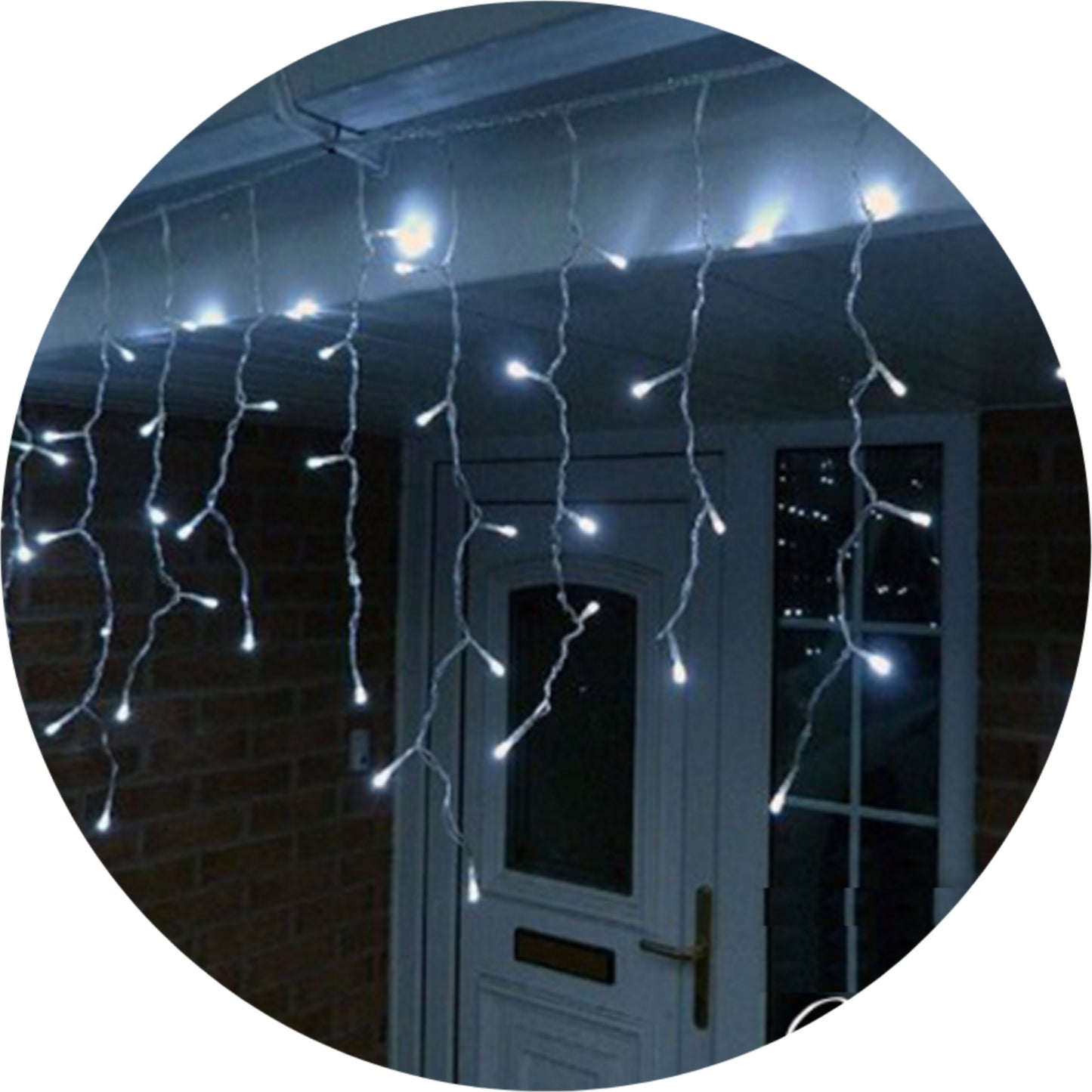 Cascada Led BLANCO FRIO 300 Luces Cubren 5.4 Mts Decoracion Eventos Navidad Boda