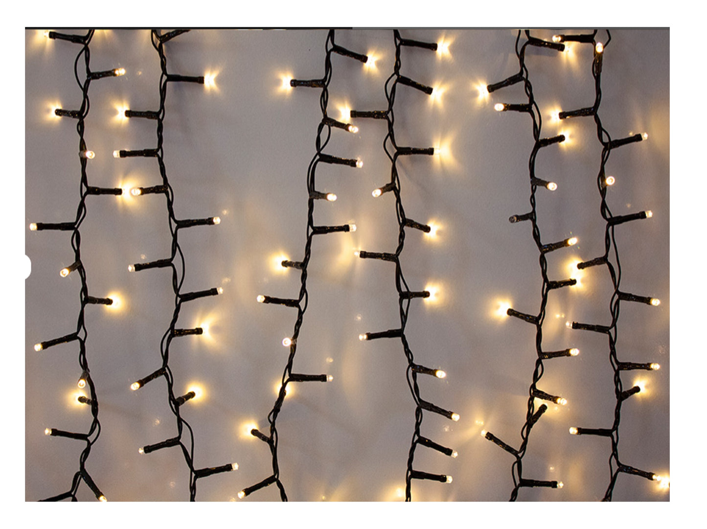 Luces Guirnalda Led BLANCO CALIDO 500 Luces 30 Metros Eventos Pascua