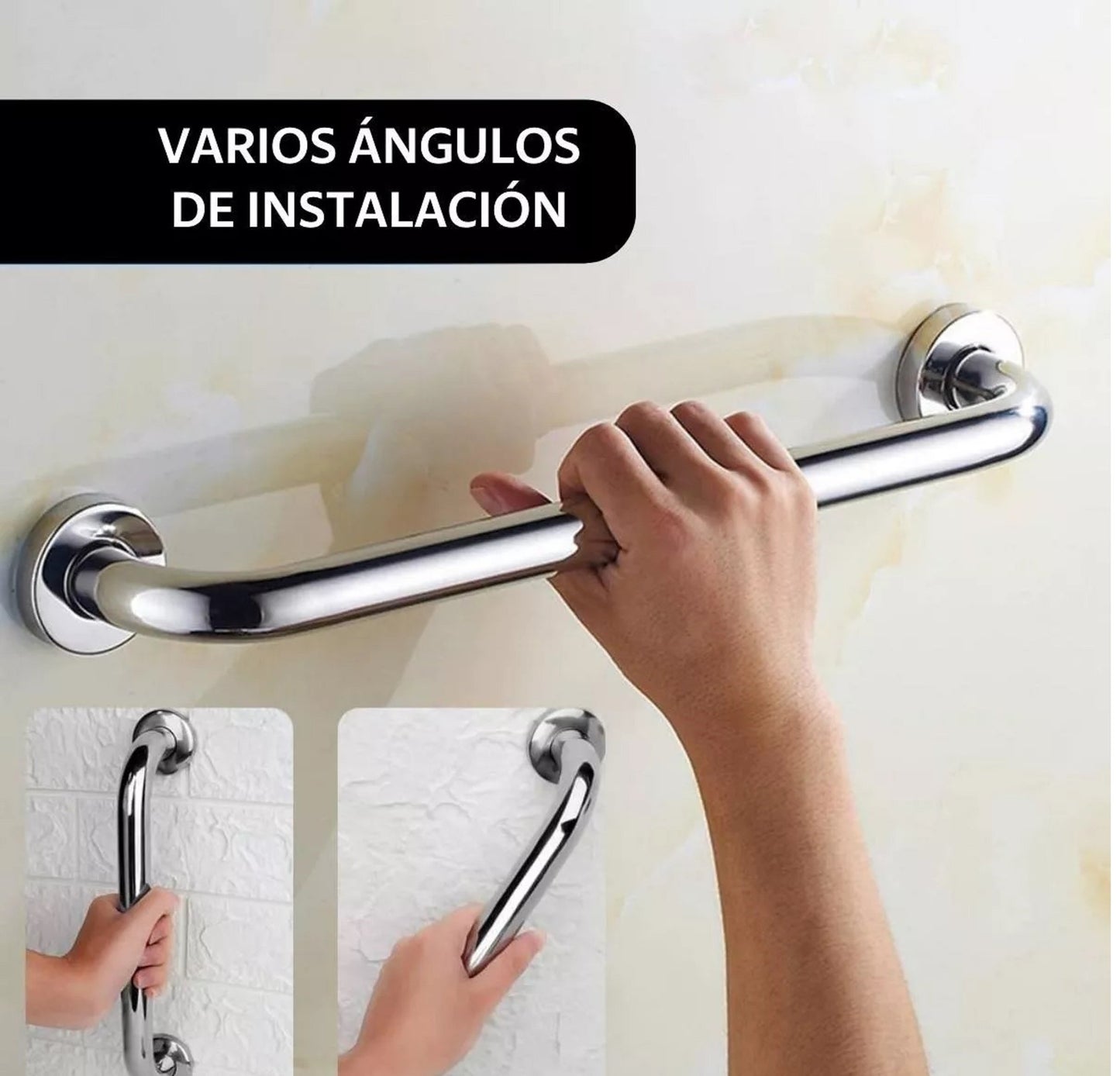 Barra Seguridad 40 CM Baño Acero Inoxidable Manilla de Seguridad