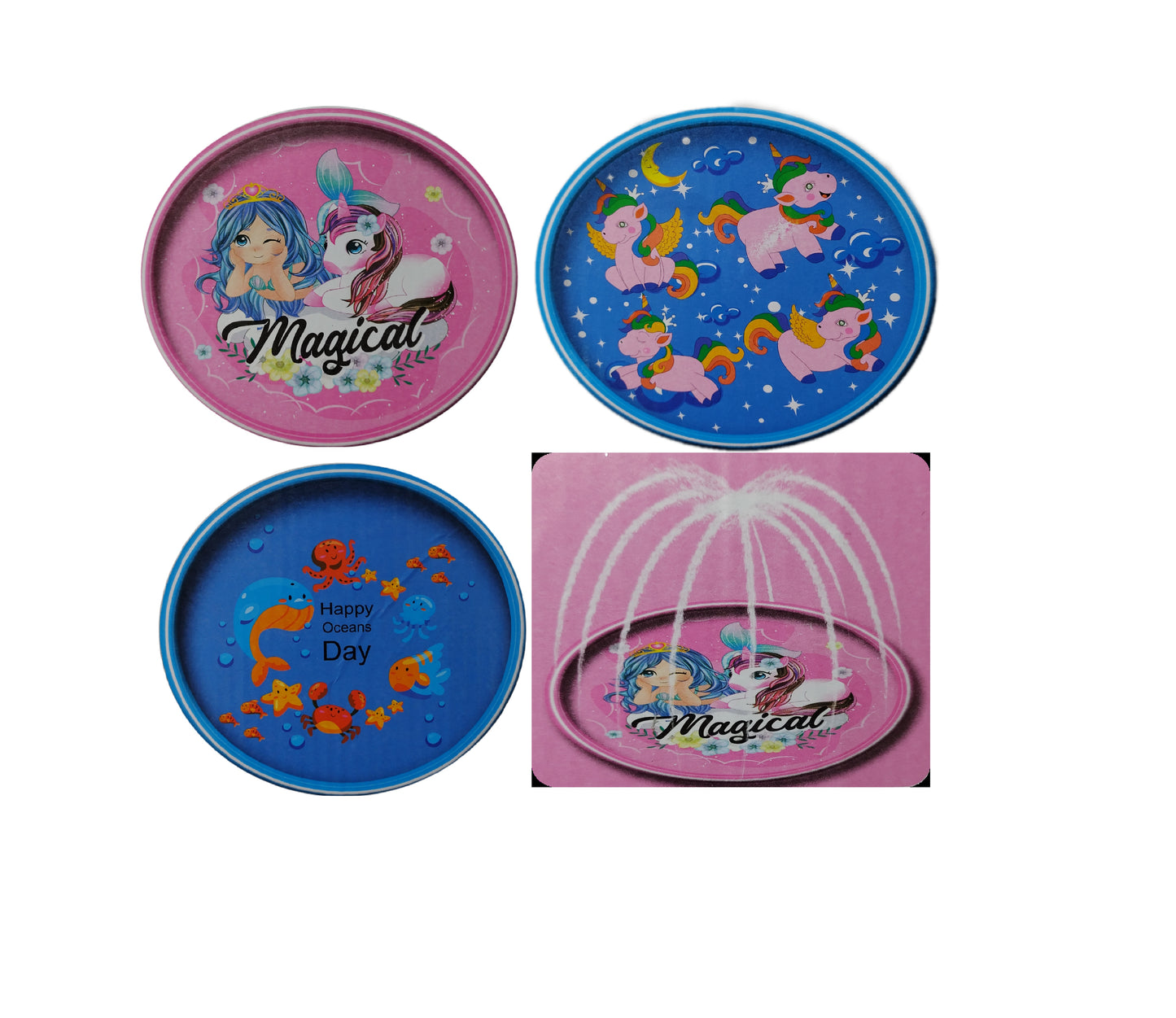 Alfombra Piscina Lanza Agua Rociador 170 Cm Niño Talla XL