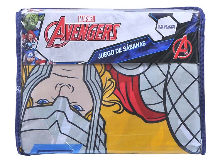 Juego Sabanas Infantiles 1,5 con Diseño Avengers Marvel