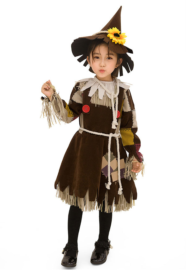 Disfraz Niña Espanta Pajaros Halloween Fiestas Eventos Oferta Tallas 4 a 14