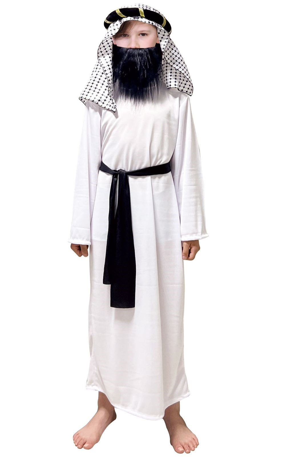Disfraz Jeque Arabe Pañuelo Niños Halloween Fiestas Eventos Tallas 4 Al 14 Oferta