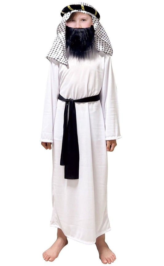 Disfraz Jeque Arabe Pañuelo Niños Halloween Fiestas Eventos Tallas 4 Al 14 Oferta