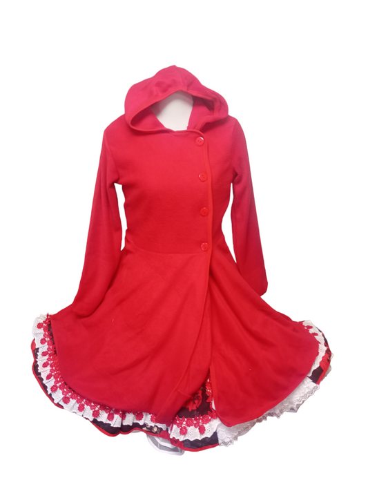 Abrigo Vestido Huasa Cueca Juvenil Adulto S M L Xl  Colores Azul y Rojo