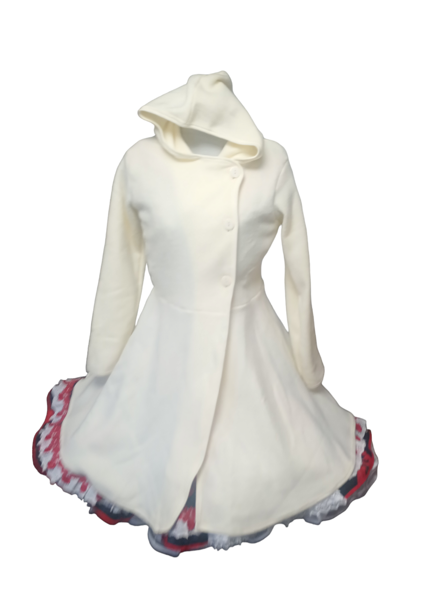 Abrigo Vestido Huasa Cueca Juvenil Adulto S M L Xl  Colores Azul y Rojo