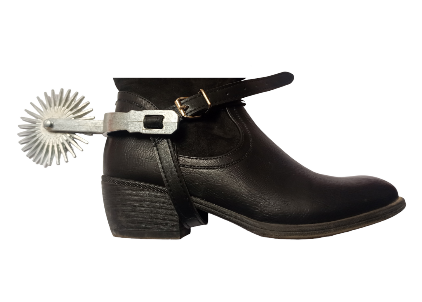 Espuela De HuasoChilena  Juvenil Adulto Espuelas Metalicas Gruesas Zapatos Talla 39 al 45