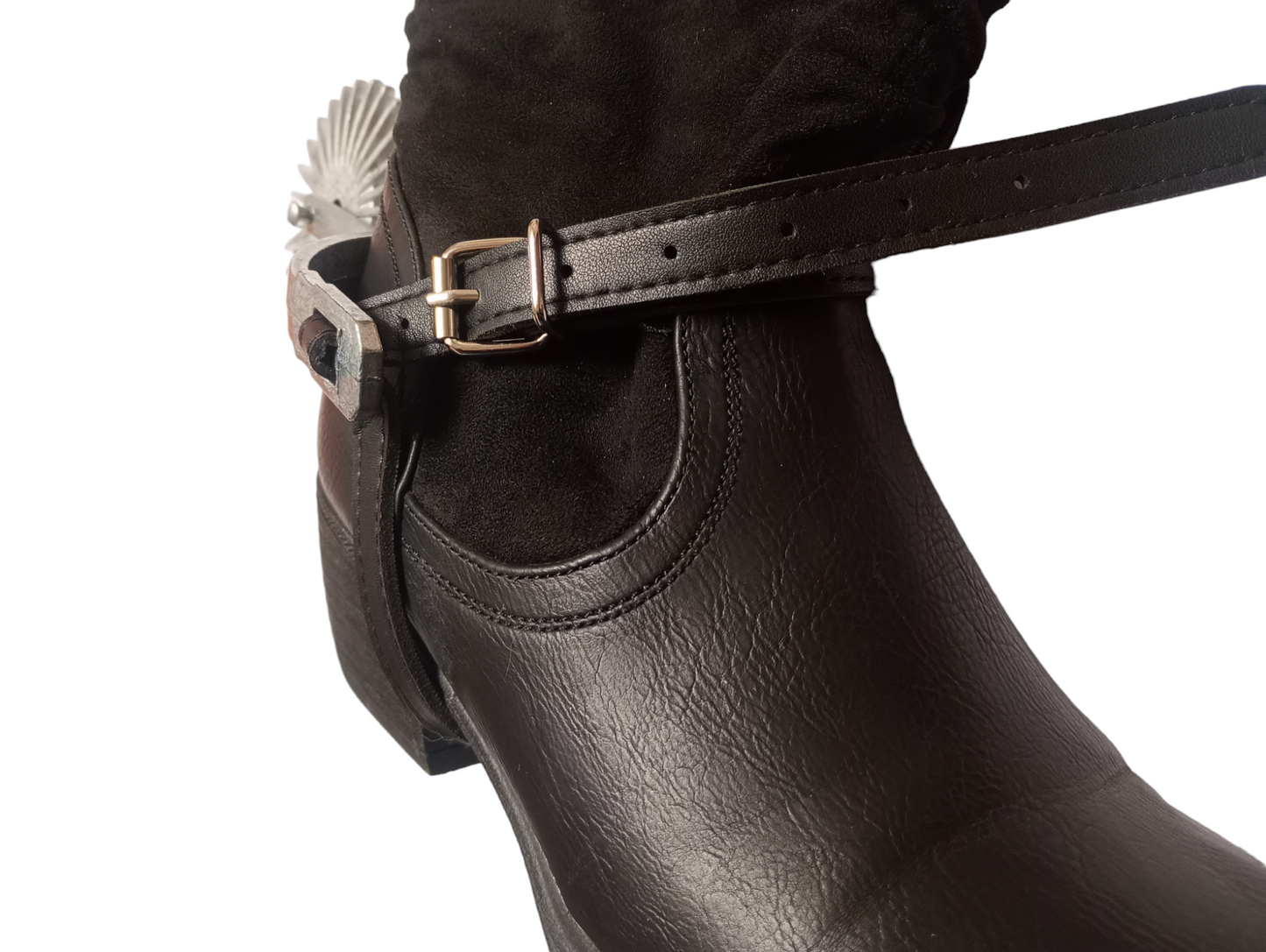 Espuela De HuasoChilena  Juvenil Adulto Espuelas Metalicas Gruesas Zapatos Talla 39 al 45