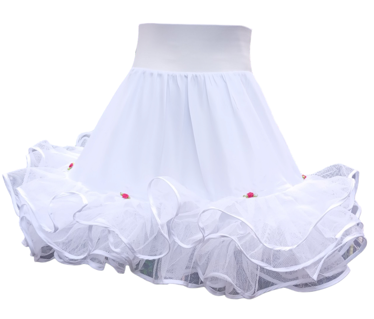 Falso De Niña Para Vestido Huasa Bailes Tipico Tallas 10 a 16