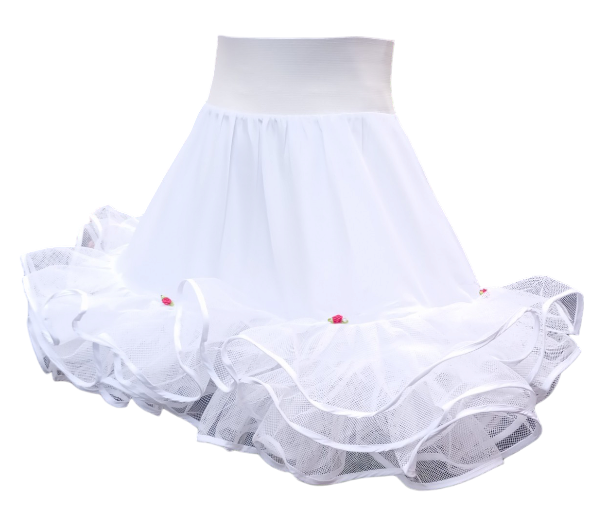 Falso De Niña Para Vestido Huasa Bailes Tipico Tallas 10 a 16