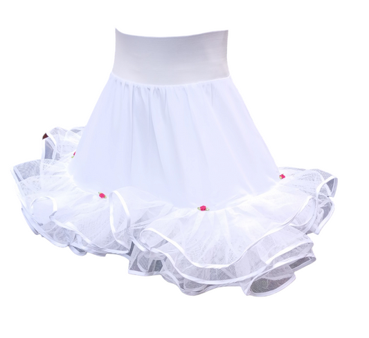 Falso De Niña Para Vestido Huasa Bailes Tipico Tallas 10 a 16