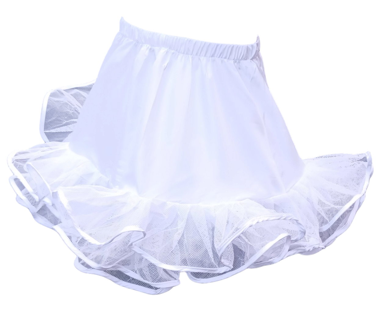 Falso De Niña Para Vestido Huasa Bailes Tipico Tallas 4 A 10