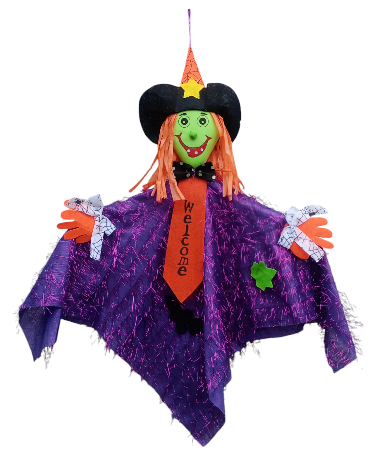 Decoracion Halloween Colgante Fantasma Bruja Calabaza 85cm