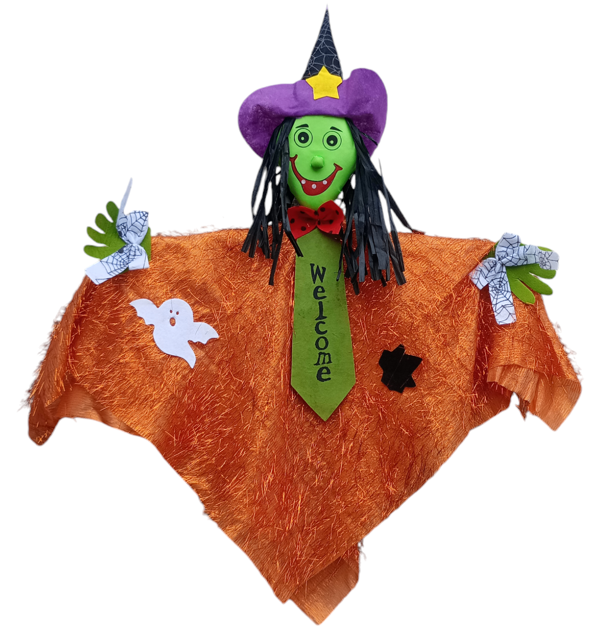 Decoracion Halloween Colgante Fantasma Bruja Calabaza 85cm