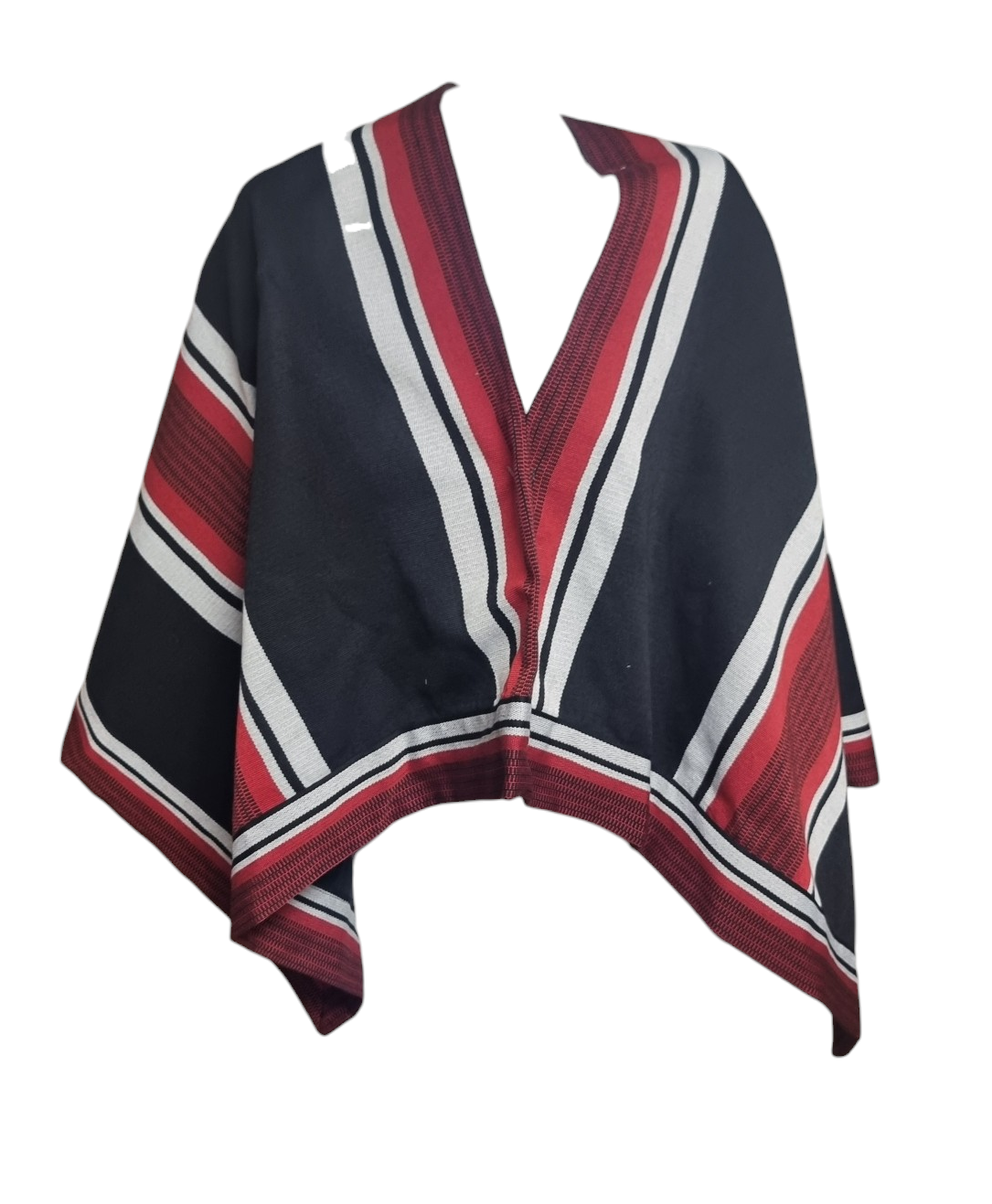 Manta Huaso Cueca Niño Juvenil 100 Cm X 70 Cm Niños Hasta 1.40 Cm Altura