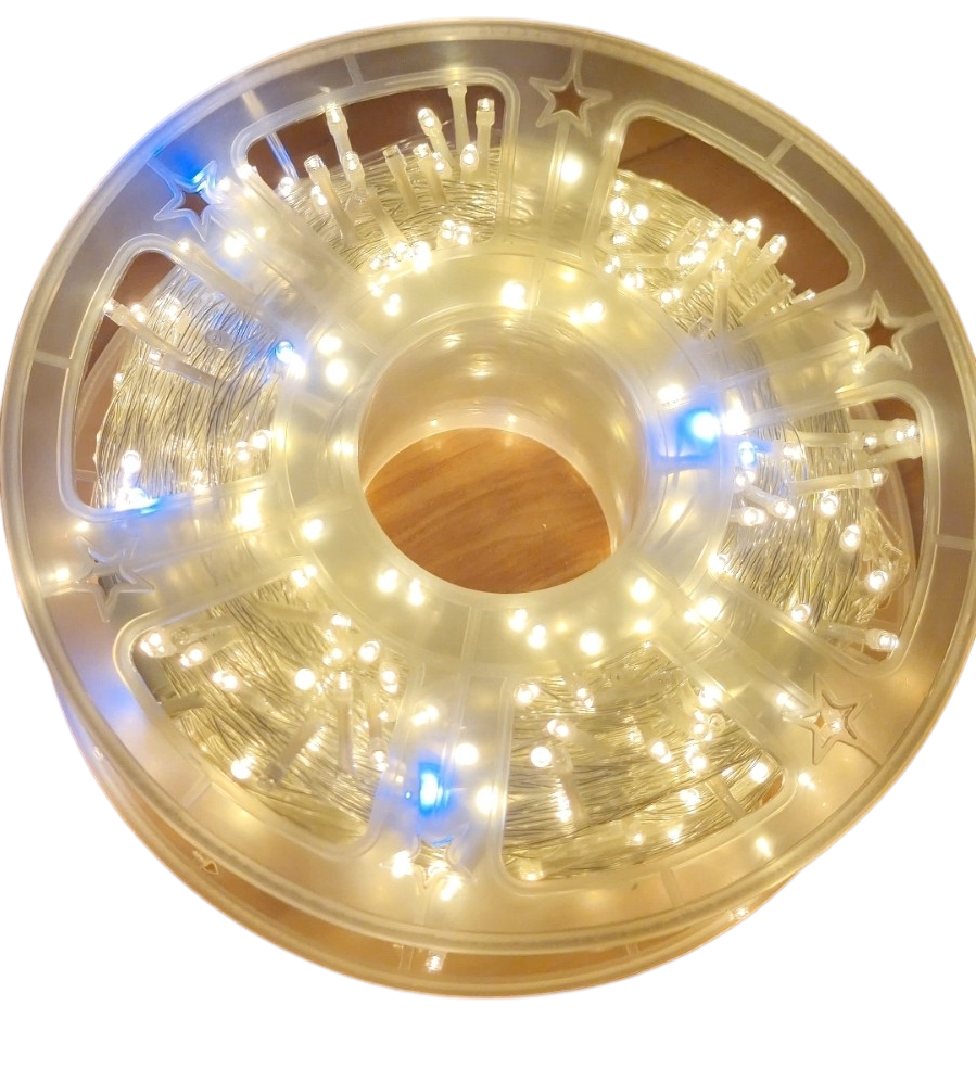 Rollo Guirnalda Led 100 Metros CALIDO DESTELLO BLANCO FRIO  Eventos Boda Navidad Luces Led