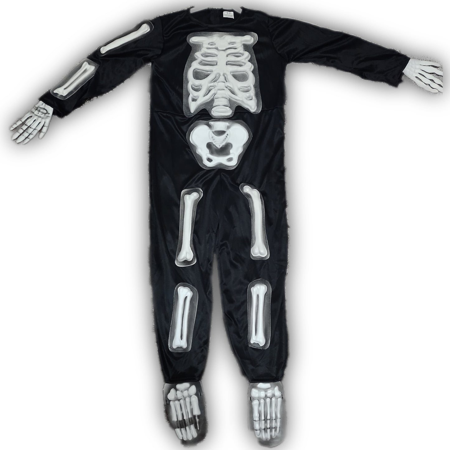 Disfraz Esqueleto Traje Huesos Engomados Niños Tallas 4 A 14 Halloween Eventos Cumpleaños Regalo