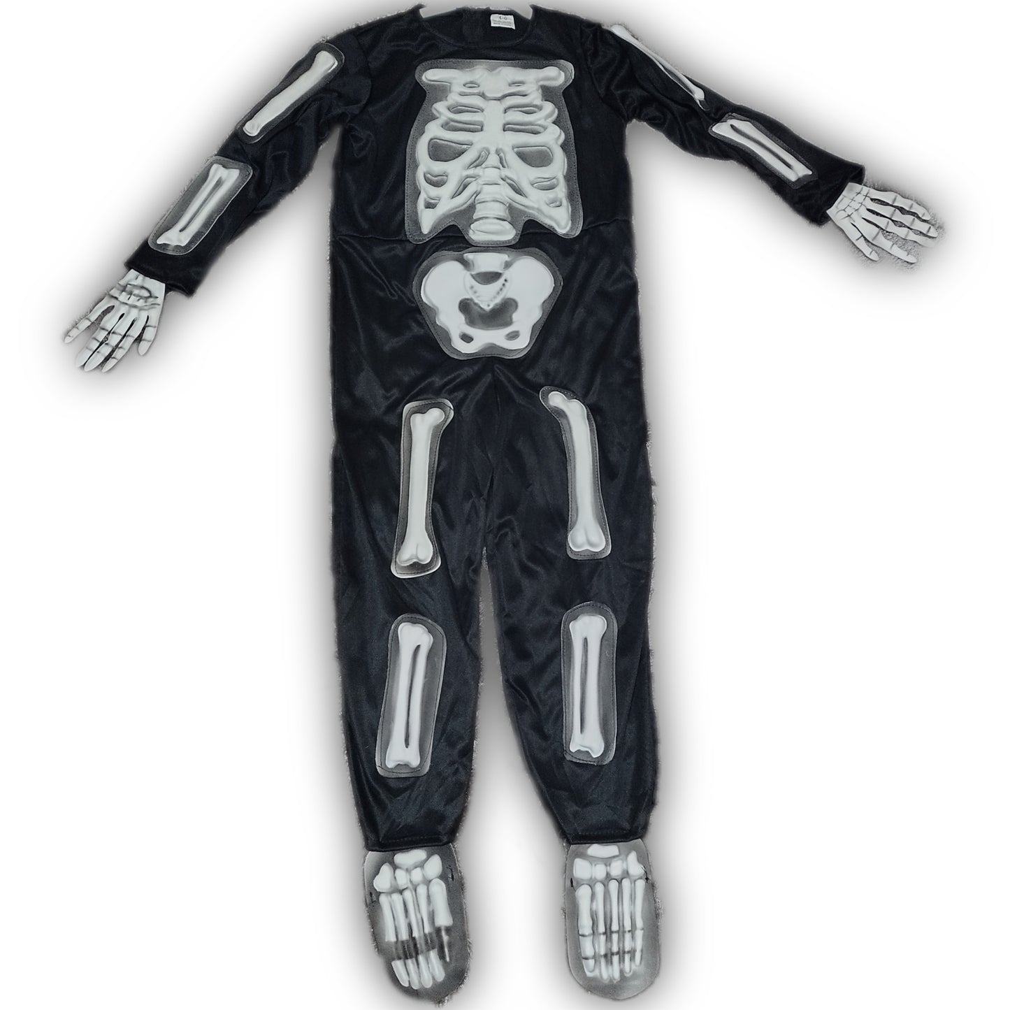 Disfraz Esqueleto Traje Huesos Engomados Niños Tallas 4 A 14 Halloween Eventos Cumpleaños Regalo
