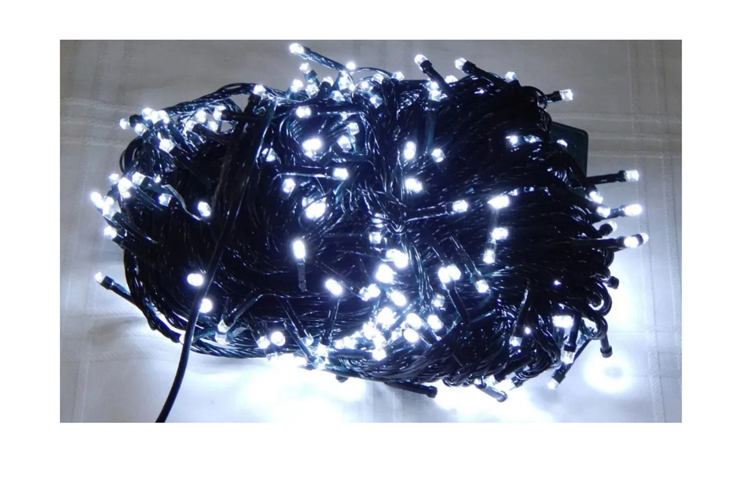 Luces Guirnalda Led BLANCO FRIO 600 Luces 36 Metros Eventos Pascua
