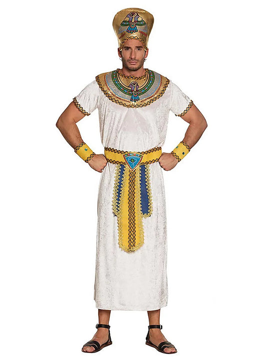 Disfraz Egipcio Faraon Adulto Tallas S-M y L-XL  Cosplay Halloween Egipcio